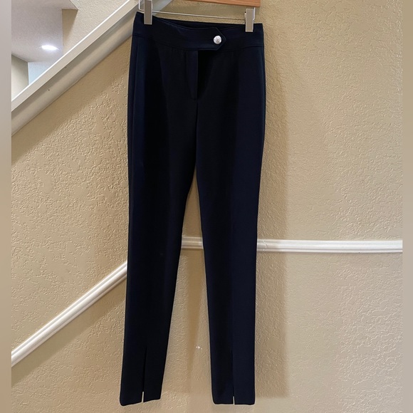NEW Veronica Beard Jessamy Front-Slit Pants in Black - Size 2 - Picture 5 of 10